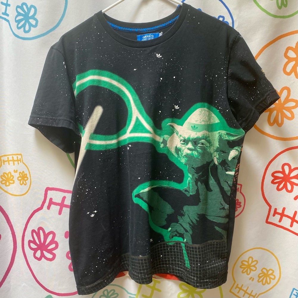 Adidas Star Wars Tennis Shirt Size L Yoda Darth